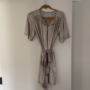 Sabina Musayev Champagne Mini Dress